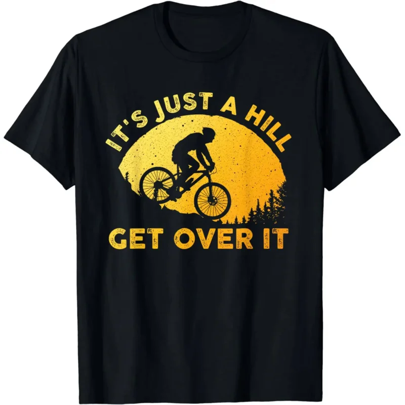 Camiseta divertida de ciclismo de montaña para hombre y mujer, Camisetas gráficas de trail bike, ropa para mujer