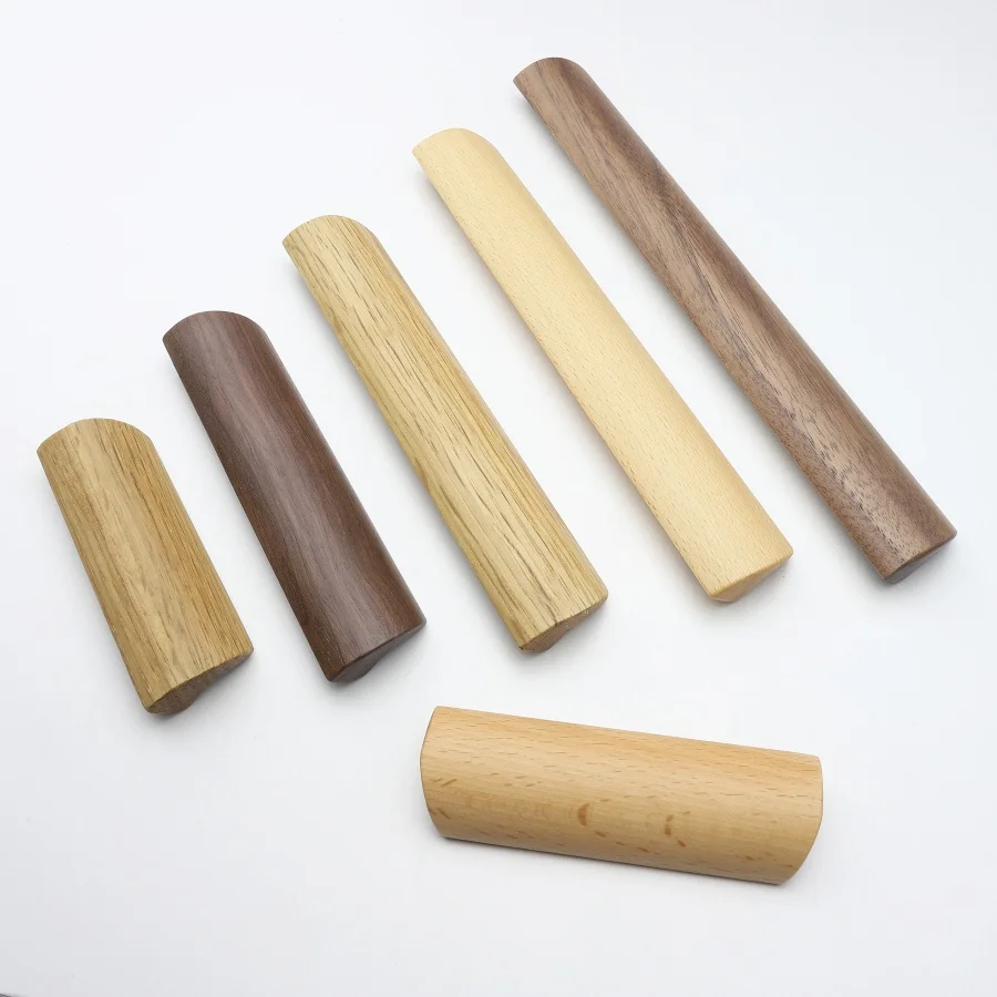 Natural Beech Wood Furniture Handles