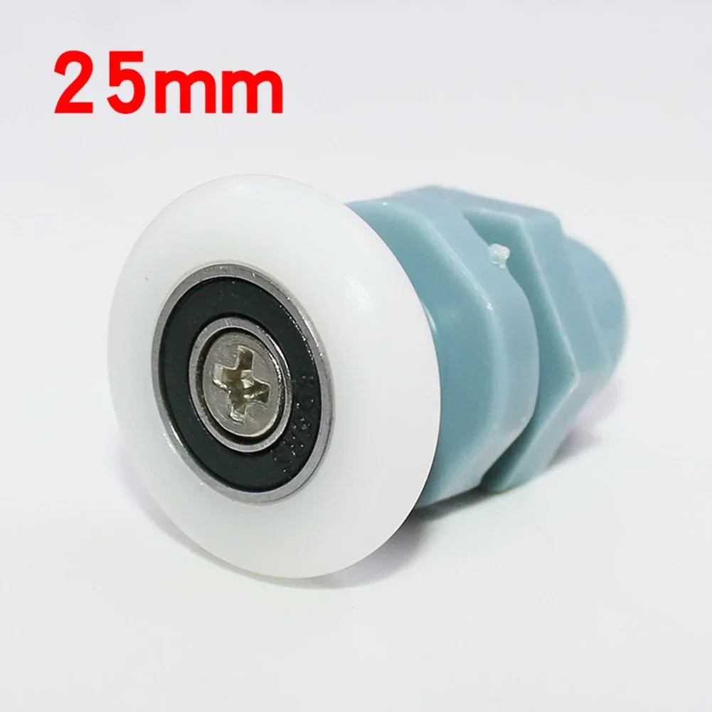 Shower Glass Door Pulleys Sliding Door Roller Hanging Wheel Bathroom Nylon Pulley Hardware Cabinet Accessories 4pcs