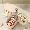 Light Luxury Lipstick Jewelry Dressing Table Storage Rack Jewelry Rotary Table Storage Box Dust Proof Multi Layer Transparent 3