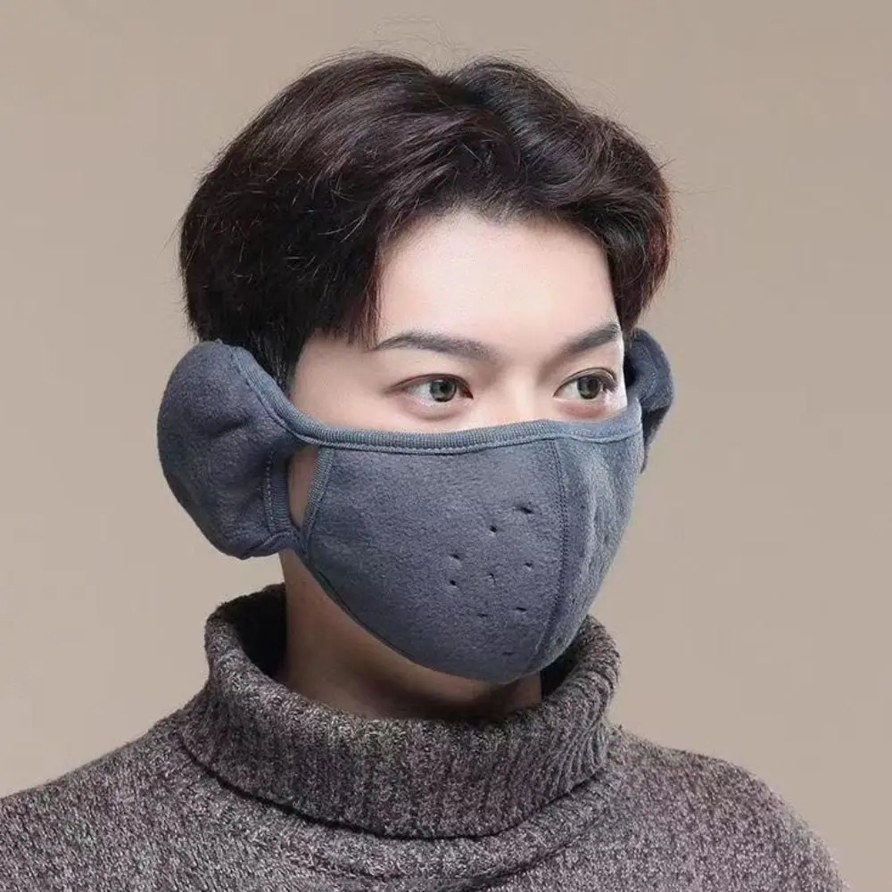 Winter Warm Face Mask with Earmuffs Windproof Motorcycle Cycling Ski Mask Women Men Hiking Riding Masks Sports Thermal Headwear