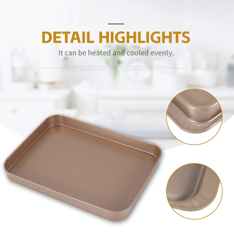 Baking Tray Set, Nonstick Cookie Pan Set Professional Baking Sheet,  Bakeware Rectangular Cake Pan For Oven 3-Pieces - AliExpress