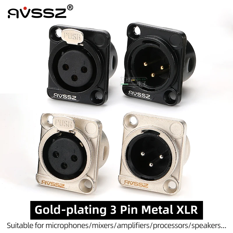 KIMISS Connettore Audio Telaio A 3 Pin Con Presa XLR - 5 Pezzi - Foto 6