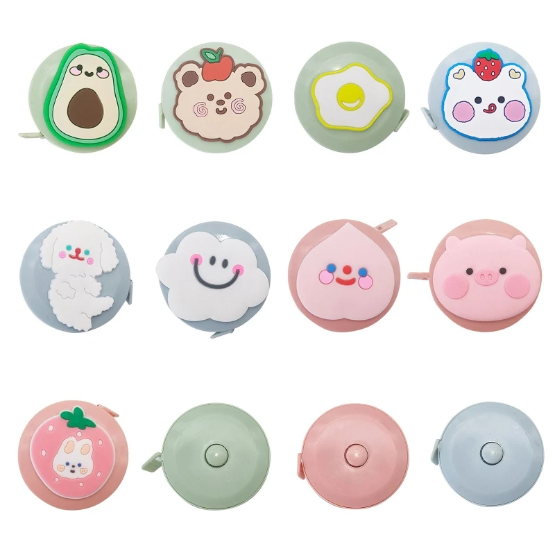 1.5M Body Tape Measure Retractable Measuring Tape Lock Pin Button Retract for Cloth Waist Measurement Medical Nursing 1 Se04754a02cb14d7dbfe6d2bdb7661618T