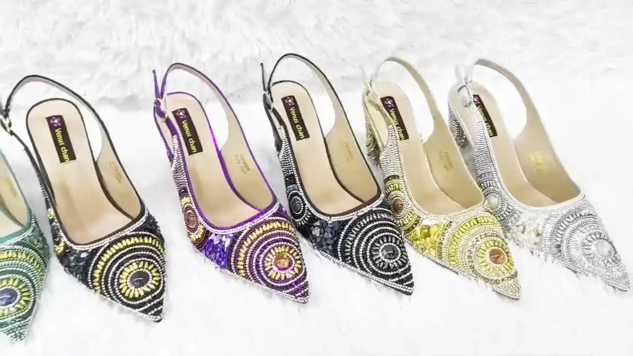 Женские туфли на высоком каблуке Venus Chan 2025 с удобным дизайном танкетке и стильной