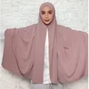 Solid Jersey Modal Hijab Instant Hijab Scarf For Woman Muslim Hijab Shawls Ladies Long Wraps Ethnic Islamic Headband 170*85cm 4