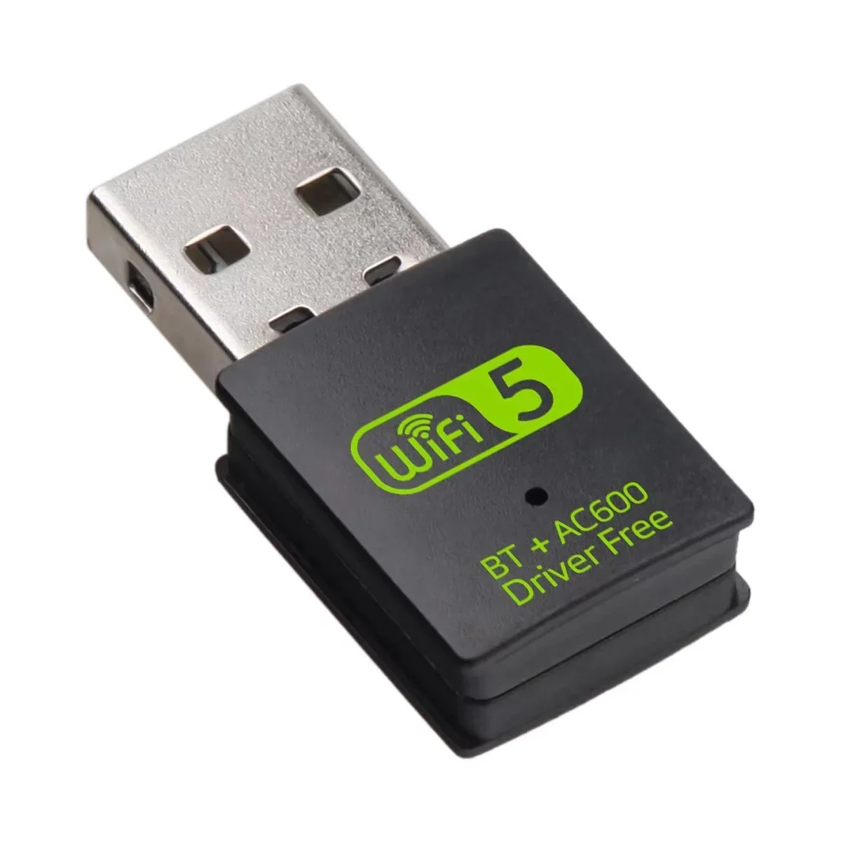 2 IN 1 미니 USB 와이파이 블루투스 어댑터 600Mbps 듀얼 밴드 5G/2.4G 와이파이 어댑터 AC600 BT 5.0 어댑터 무선 네트워크 카드 PC용