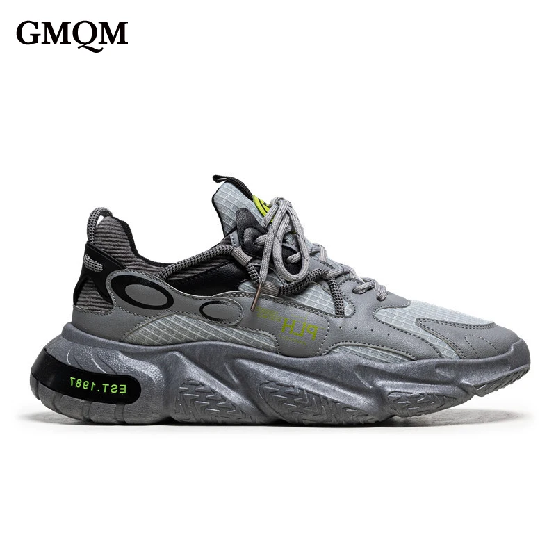 

GMQM New 2024 Men's Sneakers Shoes Outdoor Running Shoes Cushion Anti Slip Sports Shoes Training Sports Shoes Flats Flats Shoes