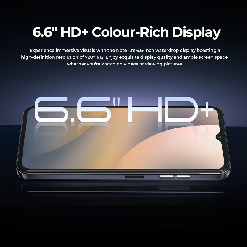 Фото Смартфон HOTWAV Note 13 на Android 13, восемь ядер, экран 6,6 дюйма, 8 ГБ + 128 ГБ №3