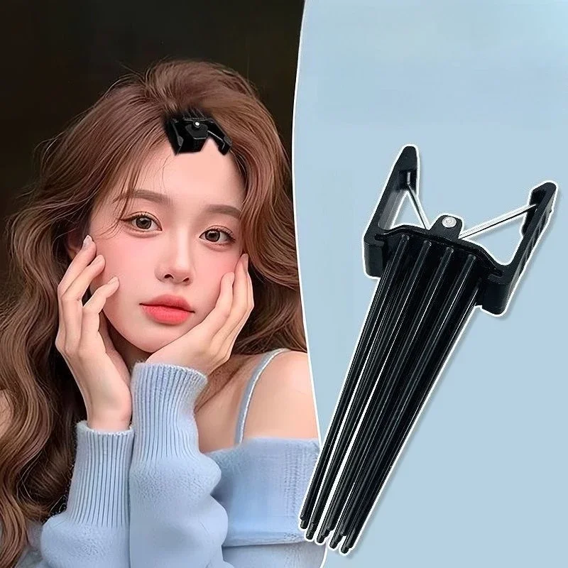 2개입 심플 플러피 헤어핀 컬링 루츠 하이 내추럴 플러피 헤어 클립 여성용 헤어 컬러 헤어 스타일링 플러피니스 툴 콤