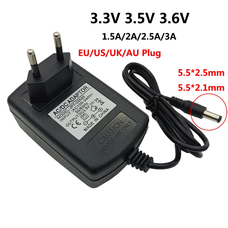 Transformador Adaptador de Alimentação Universal Transformador de Alimentação 3.3v 2a 3a 3.5 v 3.3v 3.6v 1.5a 2.5a Switching eu Eua Reino Unido au