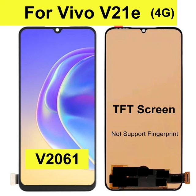 Original AMOLED Black 6.44 ” For Vivo V21 5G V2050 LCD Display Screen Touch  Digitizer Assembly Support screen fingerprint - AliExpress