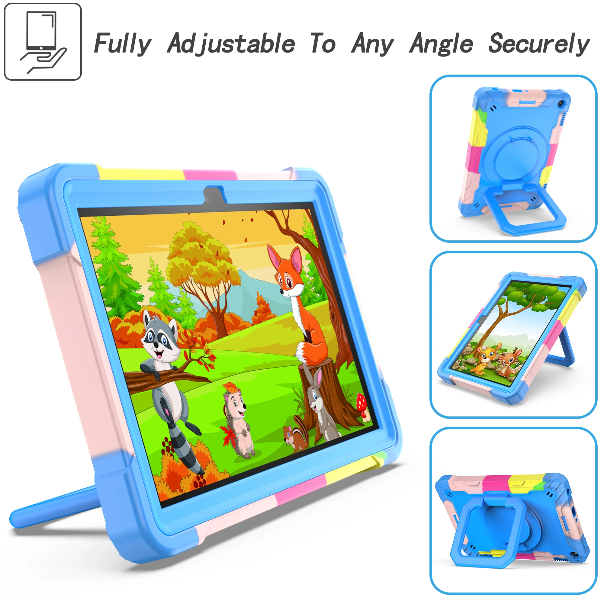 Case For Amazon New Fire HD 8.0 2020 Heavy Duty Armor Shockproof Kids Tablet Cover Fundas For Amazon New Fire HD 7 8 2022 capa