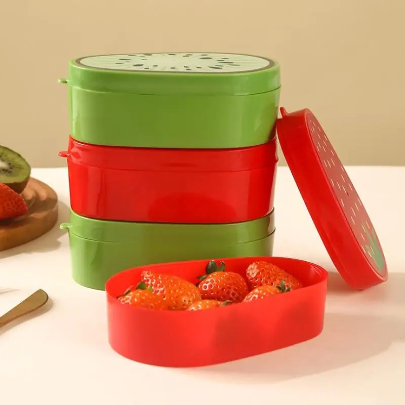 Kreative Küchen-Kühlschrank-Aufbewahrungsboxen für Gemüse und Obst Erdbeeren Avocado Kiwi Wassermelone Frische Küchen-Aufbewahrungsbox – Detail 3