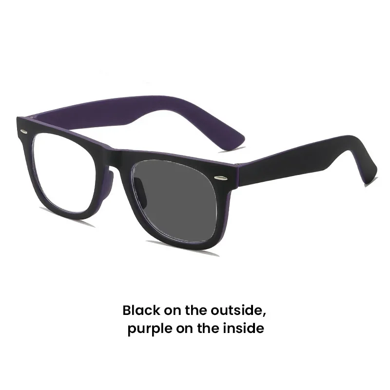 Photochromic High-definition Reading Glasses Indoor Outdoor Dual-use Presbyopia Glasses Anti Blue Light Color Changing Glasses 5
