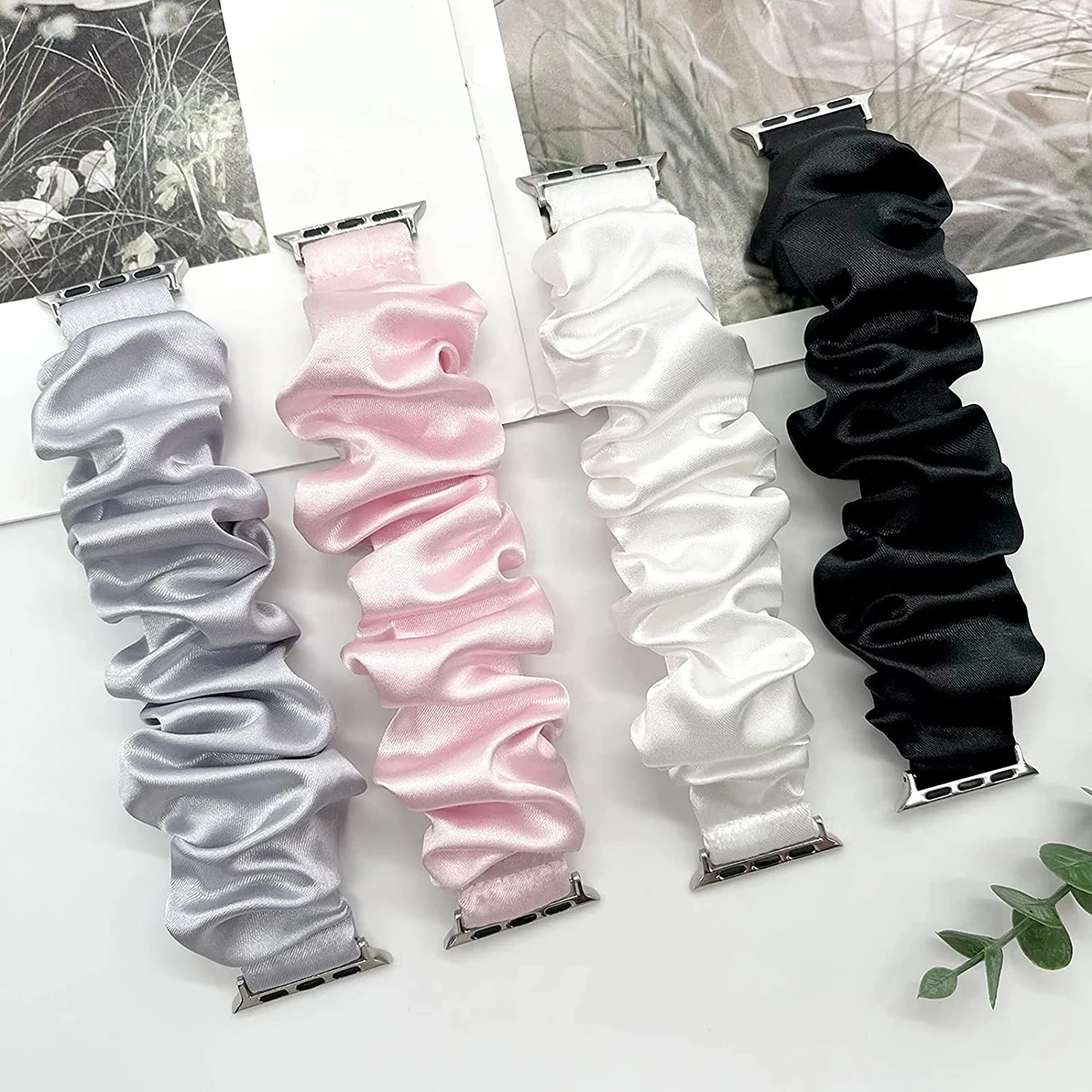 Elastic Fabric Scrunchie Band - Soft Women’s Strap Replacement