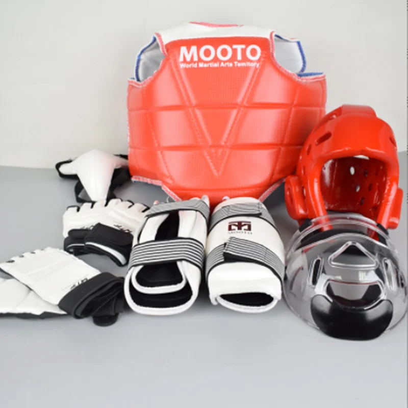 Men's Taekwondo protective gear Full set of competitive taekwondo combat protective gear protective training set