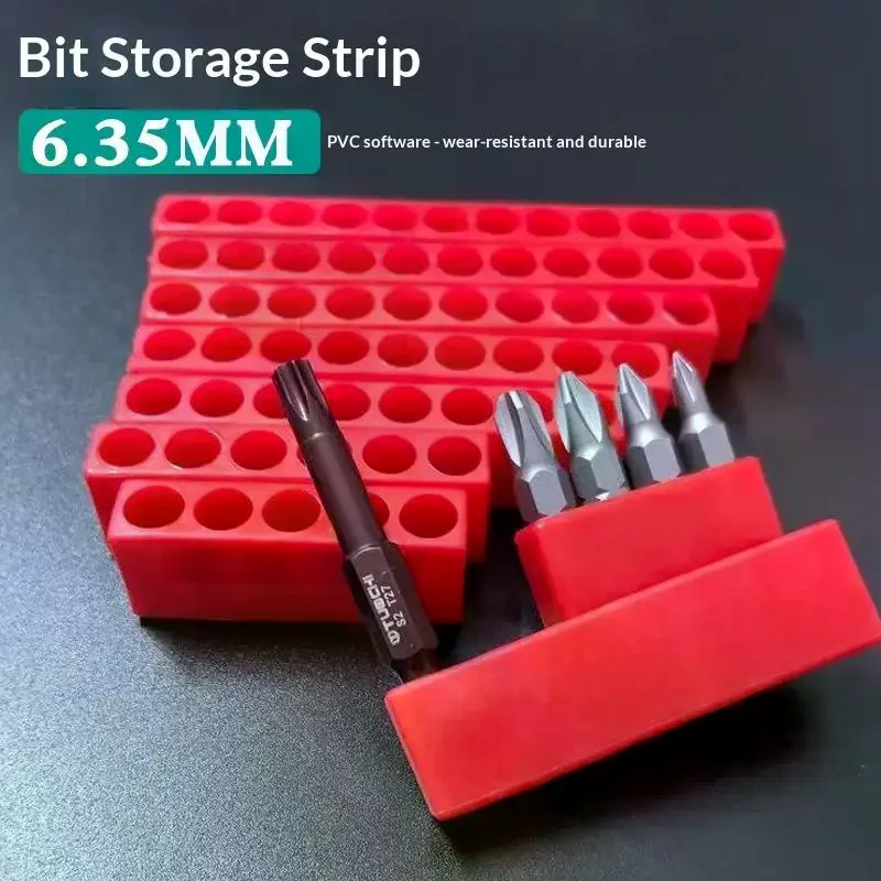 4-32 Hole 1/4 Holder Screwdriver Storage Box Hex Shank Screwdriver Plastic Screwdriver Storage Screwdriver Bit Holder
