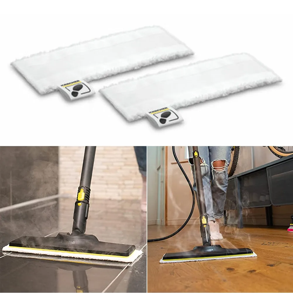 2Pcs 345mm Mop Cloth Pads For KARCHER EASYFIX 2.863 259.0 SC1 SC2 SC3