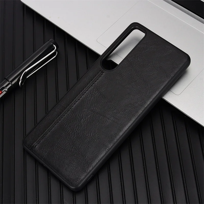 Per Sony Xperia 1 Iv Custodia Sony Xperia 1 Iiii Pelle Di Vitello Soft Edge Custodia Rigida In Pelle Pu Per Sony Xperia 10 Iv Custodia