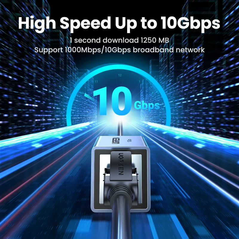 Ugreen-adaptador de Cabo Ethernet Conector Rj45 10gbps Extensão de Rede para Cat8 Cat7 Cat6 Gigabit Fêmea para Fêmea - Imagem 6