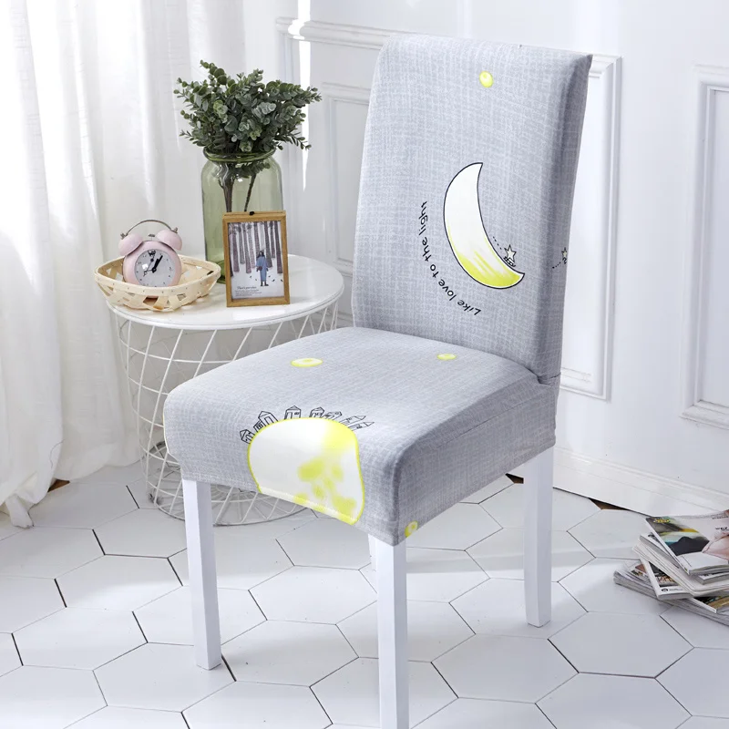 Waterproof Elastic Dining Chair Cover - Protective and Decorative Seat Cover for Kitchen and Restaurant Banquets