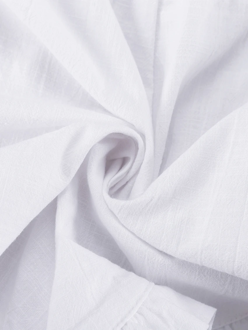 Marthaqiqi Casual Female Pajama Suit Long Sleeve Sleepwear Sexy V-Neck Nightgowns Ruffle Edge Shorts Loose Women'S Nightwear Set