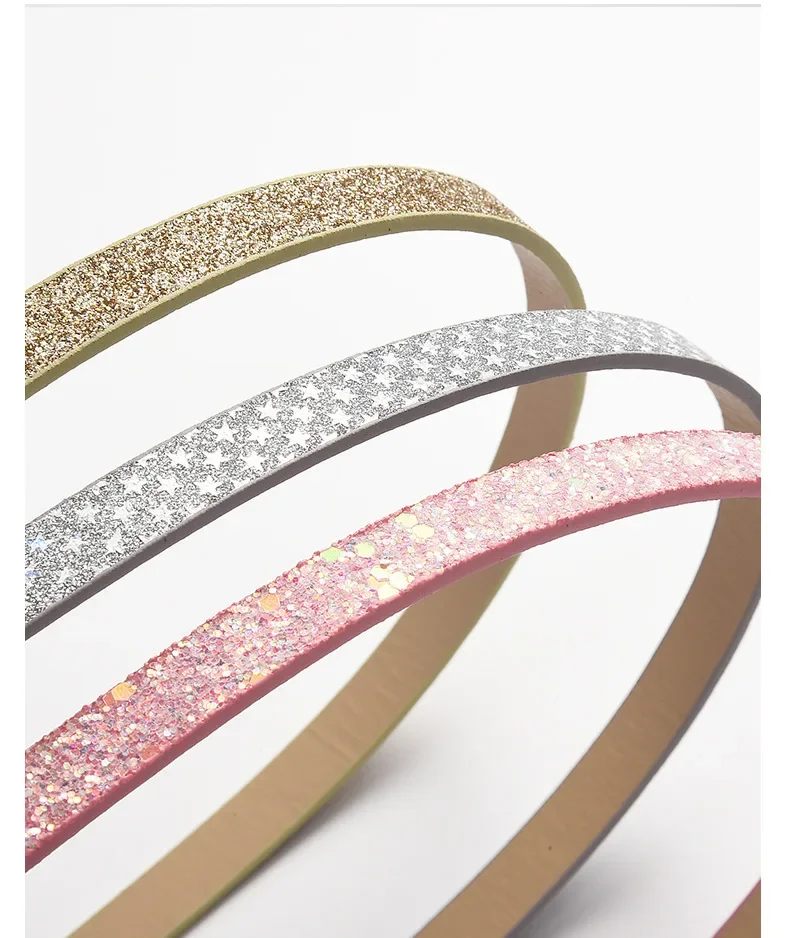 90cm Shiny Fish Scales Patterns Belts for Children Shimmering Powder PU Belts Girls Students Beautiful Belts Apparel Accessories