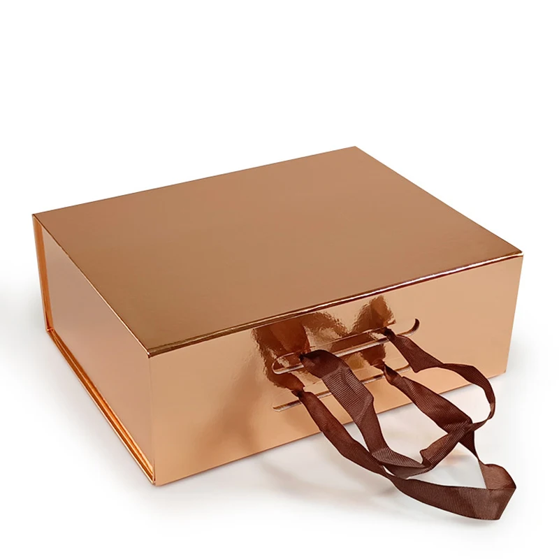 Foldable Magnetic Clamshell Gift Box – Custom logo packaging for weddings, birthdays, c... - SKU FGB19381 - UGI Packaging