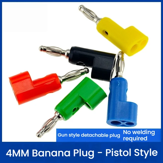Multi - Color Stackable 4MM Banana Plug Terminal Binding Post ส่วนประกอบ DIY ไฟฟ้า 1