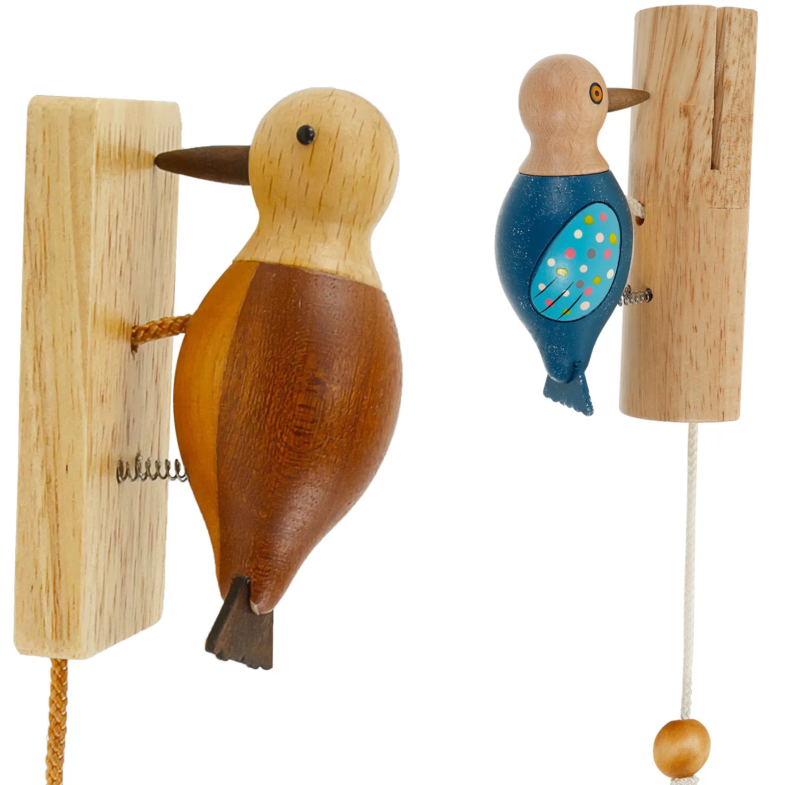 Holz Klopfspecht Türklingel Für Kinder - Antiker Türklopfer Für Spielhaus