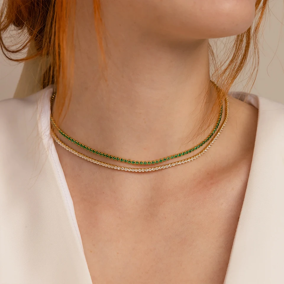 eManco Crystal Necklace - Worn Example