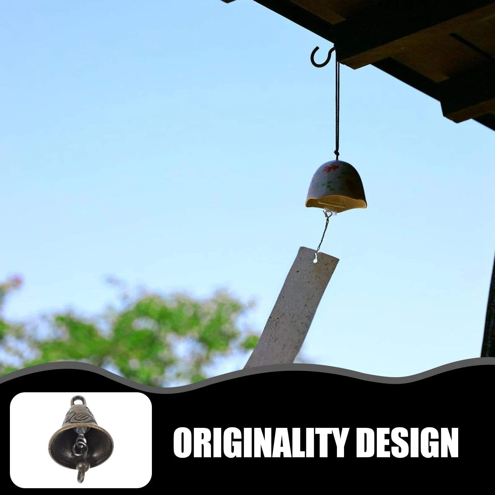 20 Pcs Bells Wind Chimes Accessories Alloy Metal Bell Statues Jingle Hanging Decorations Figurines Pendants Home Decor Wind 6
