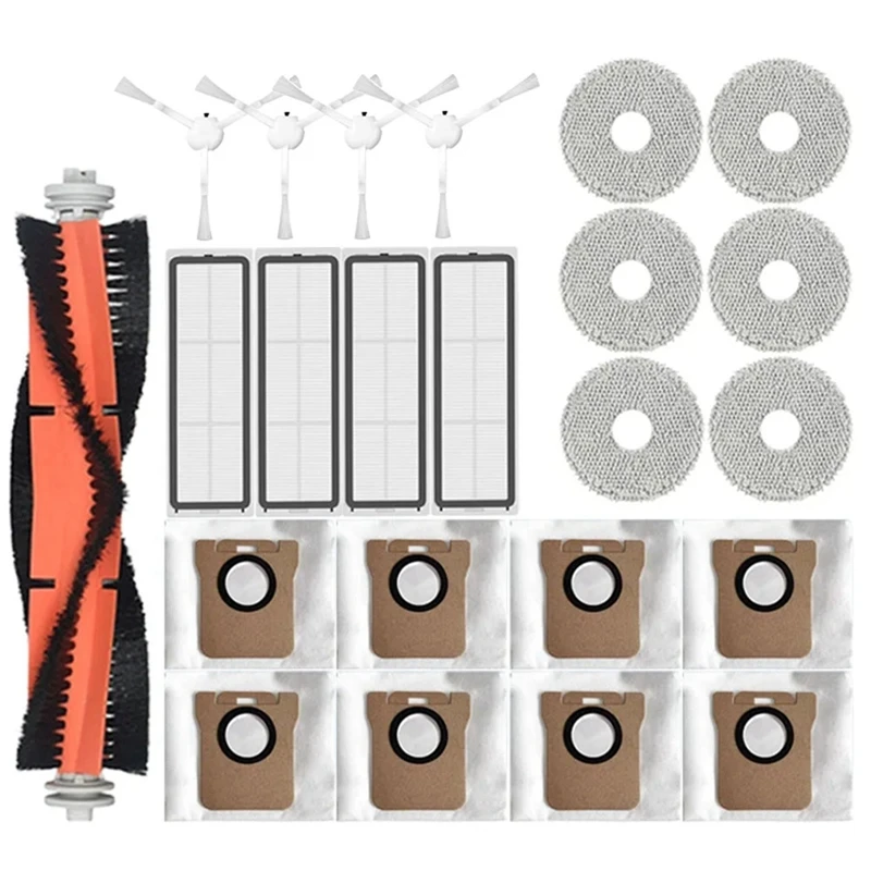 

For Dreame L10S Ultra/Dreame L10S Pro Robot Vacuum Cleaner Robot Dust Bag Hepa Filter Mop Pad Accessories