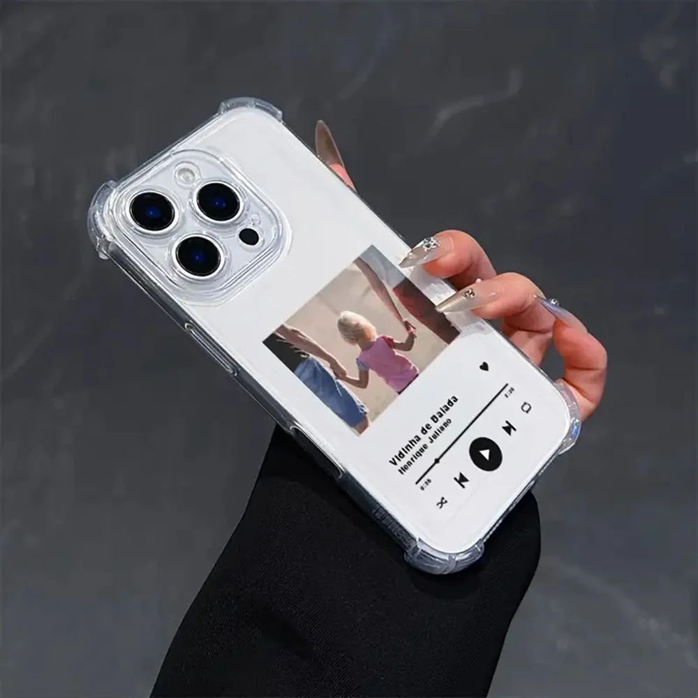 Personalized Clear Photo Phone Case Cover
