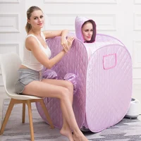 Portable Steam Sauna 2 Person Home Spa With 2.6L Steamer Remote Control for Detox 1