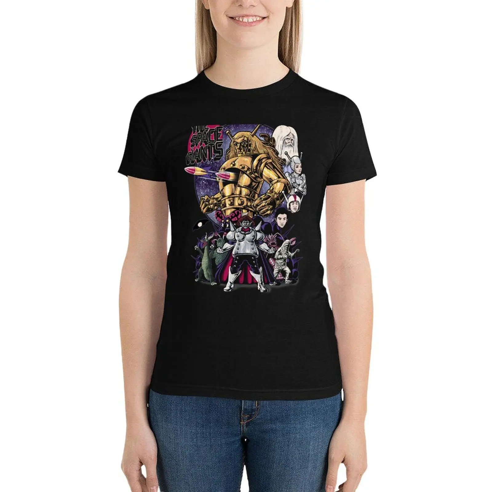 

The Space Giants T-Shirt plus size tops tops graphics Blouse t shirts for Women