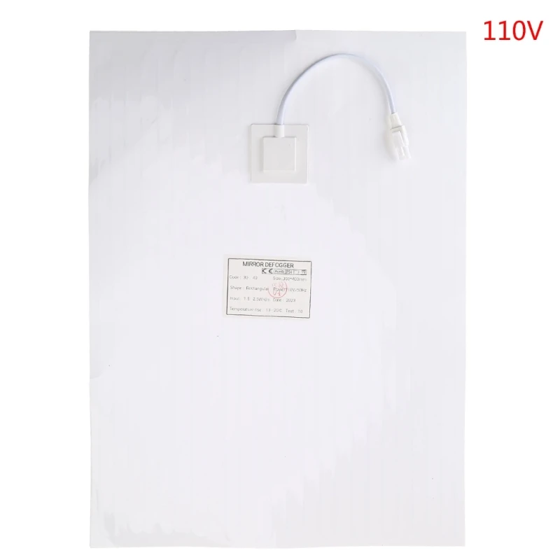 Bathroom Mirror Protective Film Anti Fog Window Clear Waterproof Electronic Heating Film for Shower Room Makeup Mirror 4