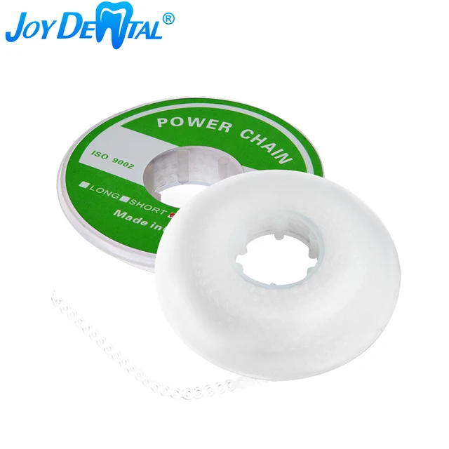 JOY DENTAL Dental Orthodontic Power Chain Clear Long Short Continuous Ultra Elastic Rubber Band Clinic Supplies