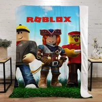 Robloxes Microfiber Bedding Fur Blanket Throw Thermal Blankets for Bed Blankets for Adults Home Interior Home and Decoration 1
