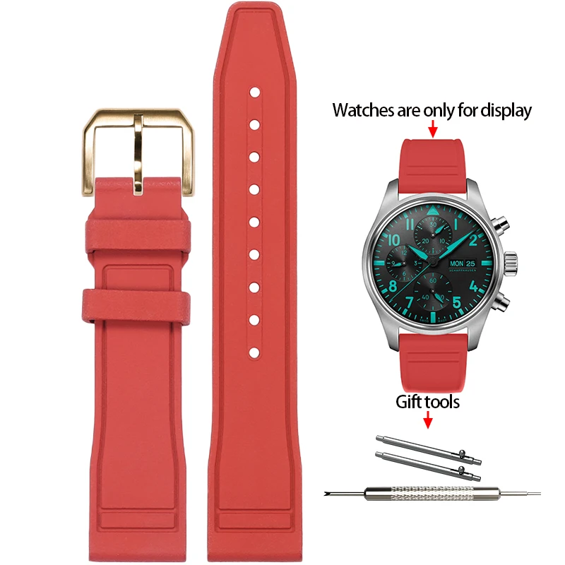 Premium Soft Fluoride Rubber Strap for Luxury Watches – Multiple Sizes Available