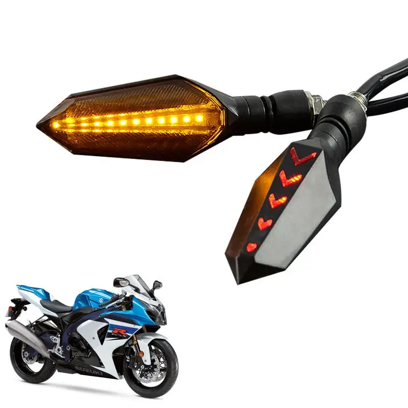 

Motorcycle LED Turn Signals Motorcycle Motorbike Scooter Flowing Turn Signal Light 12 LEDs Motorcycle Indicators Blinker Flasher
