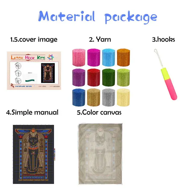 Latch hook rug kits 3