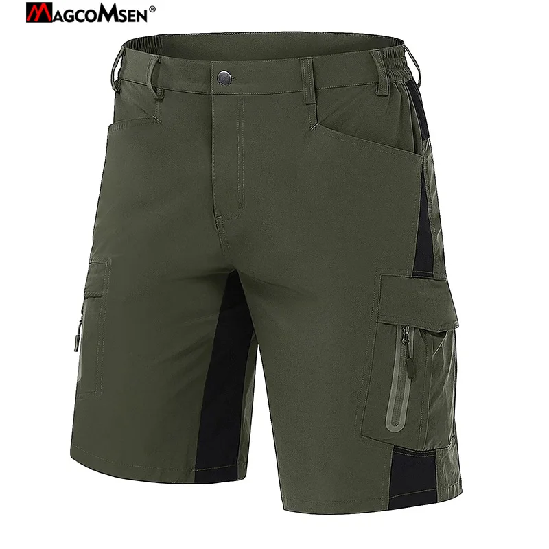 Cycling Quick Dry Hiking MAGCOMSEN Men's Hiking Shorts 5 Pockets Ripstop Summer Athletic Shorts for Workout 