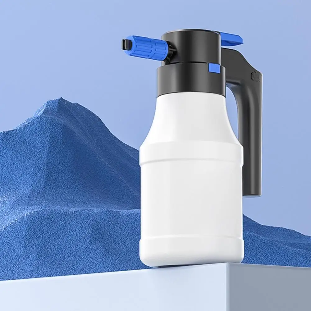 1.5L 전기 폼 분무기 가압식 비누 분무기 고압 스노우 폼 세차 스프레이 병 창문 세척기