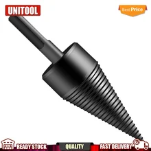 

1pc 32mm/42mm HSS Firewood Splitter Drill Bit Round/Hex/Triangle Shank Wood Split Cone Drill Bit Woodworking Tools