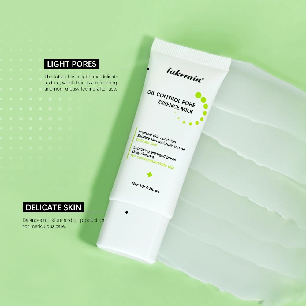 Oil Control Pore Essence Milk 30ml Smoothes Pores And Moisturizes Skin With A Refreshing Non-greasy Essence Skin Care Products