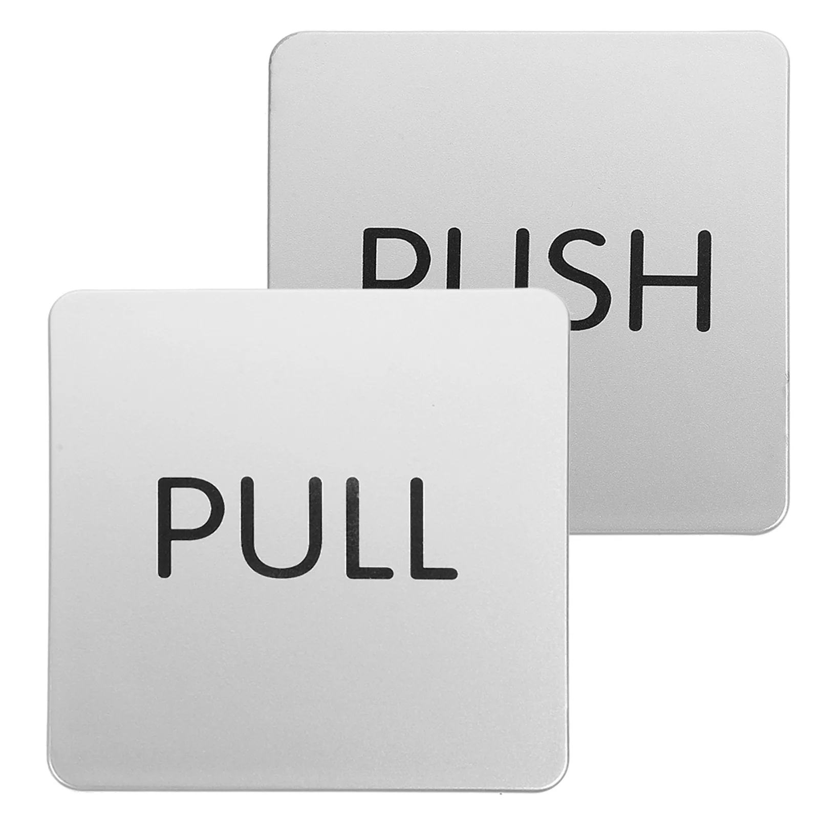 1 Set of Glass Door Signs Acrylic Pull Push Door Signs Door Pull Push Indication Signs