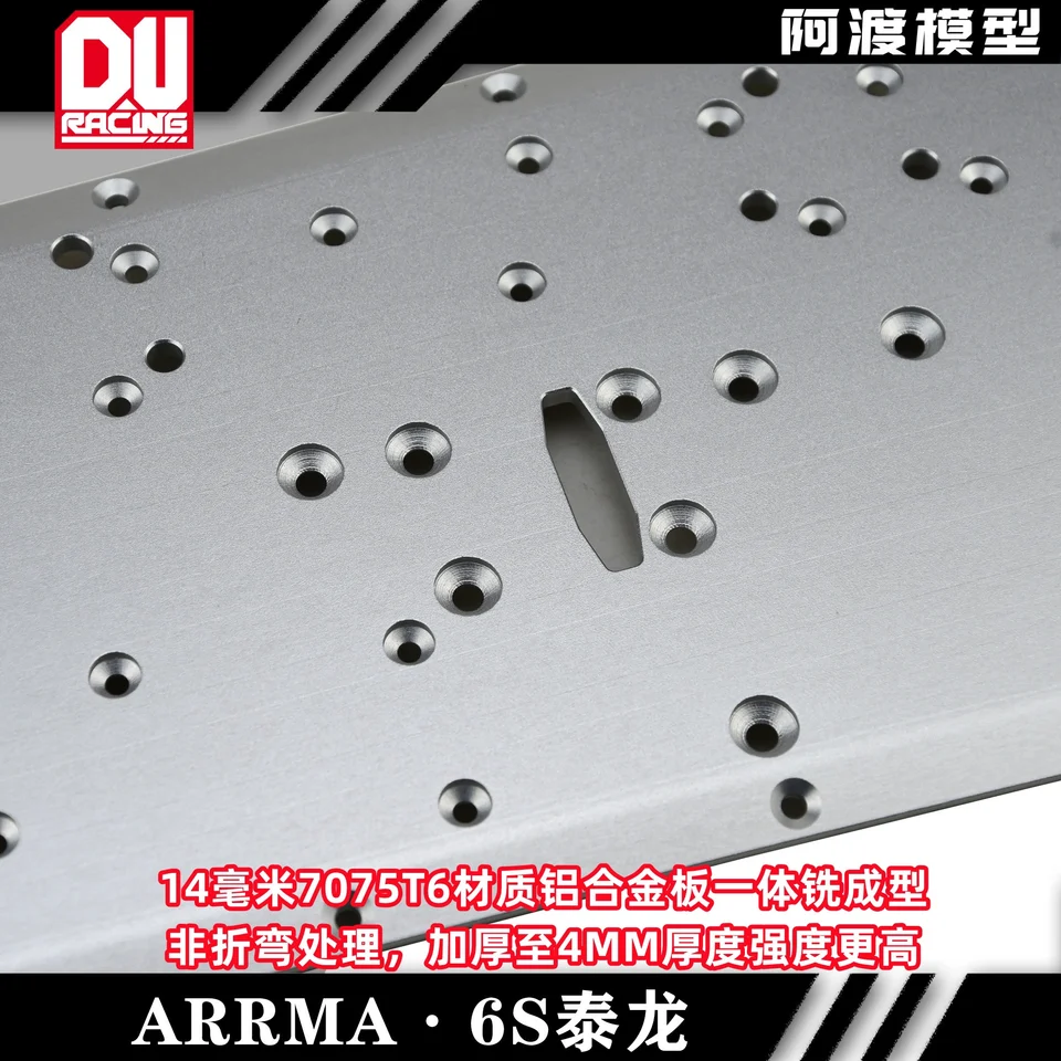 K Telaio Grande In Alluminio 7075-T6 Per 1/8 ARRMA TALION 6S EXB V4 RTR Rc Ricambi Auto - Foto 3