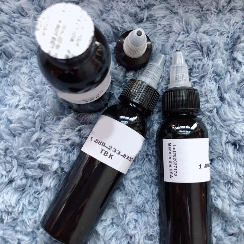 Black Tattoo Ink Pigment 30/60/120ml Professional DIY Pigment Safe Permanent Tattoo Paints Supplies For Body Art